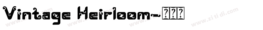 Vintage Heirloom字体转换